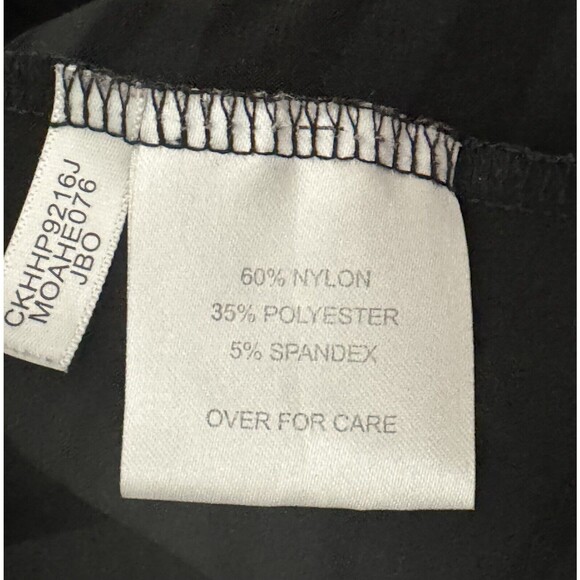 Calvin Klein Cardigan Open Front Black Semi Sheer Mesh Stretch Long Sleeve - Picture 8 of 9